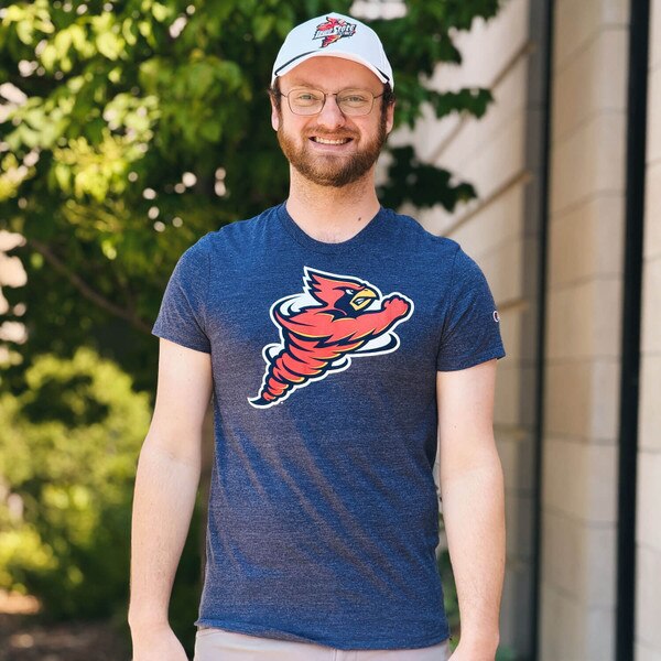 Champion Spirit Collection ISU Navy Tri-Blend Short Sleeve T-Shirt